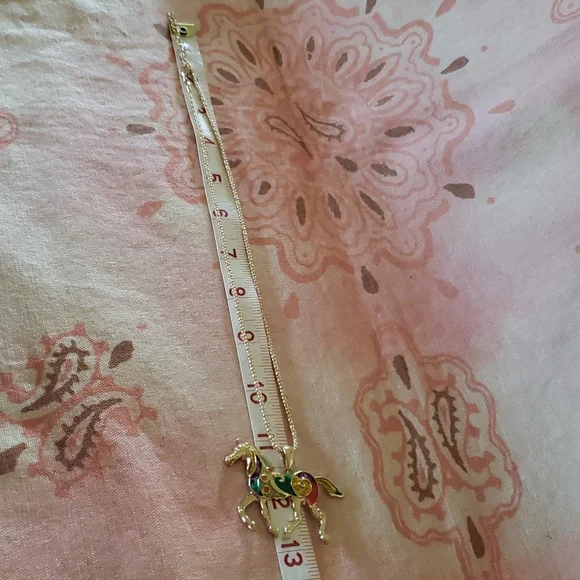 Trotting Horse Set. Horse Earrings Horse Necklace Cowgirl Colorful Rodeo Pony - Picture 11 of 13